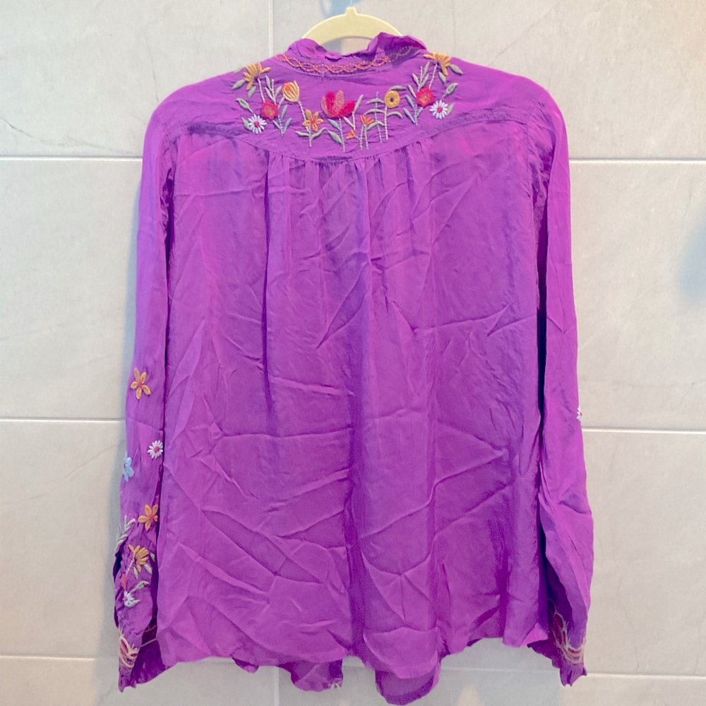 JOHNNY WAS Embroidered Blouse - Picture 3 of 9